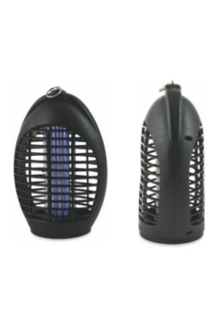 Lampe anti-moustiques 4 led uv ovale noir 40 m²