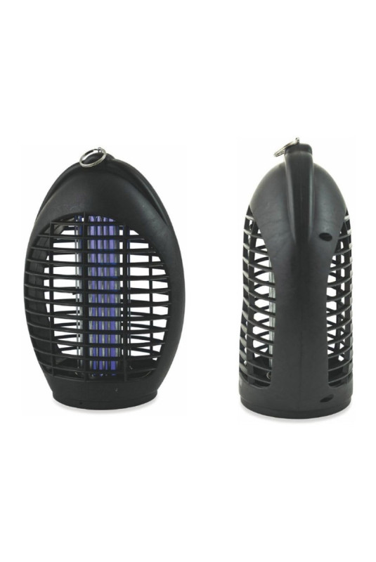 Lampe anti-moustiques 4 led uv ovale noir 40 m²