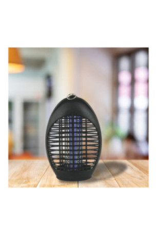 Lampe anti-moustiques 4 led uv ovale noir 40 m²