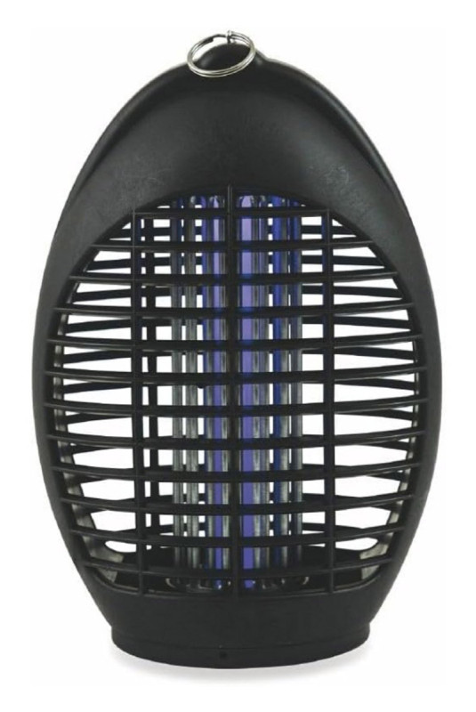 Lampe anti-moustiques 4 led uv ovale noir 40 m²