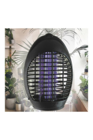 Lampe anti-moustiques 4 led uv ovale noir 40 m²