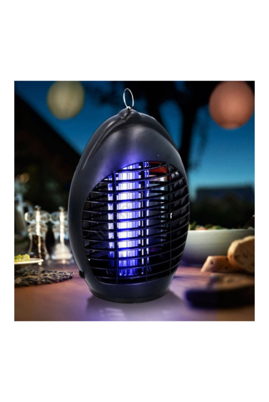 Lampe anti-moustiques 4 led uv ovale noir 40 m²