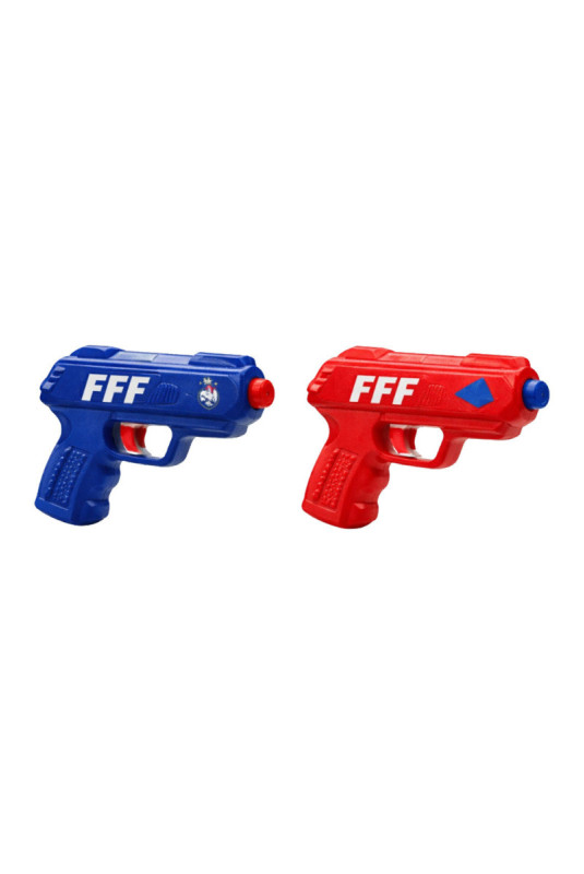 Paire de pistolets à eau Équipe de France FFF Bleu et rouge 12 cm