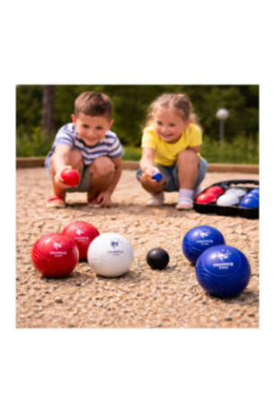 Set de 6 boules de pétanque Équipe de France FFF Bleu Blanc Rouge