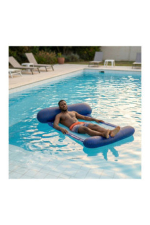 Hamac gonflable Équipe de France FFF bleu 120 x 70 cm