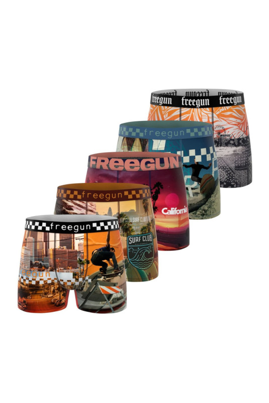 Lot de 5 boxers FREEGUN