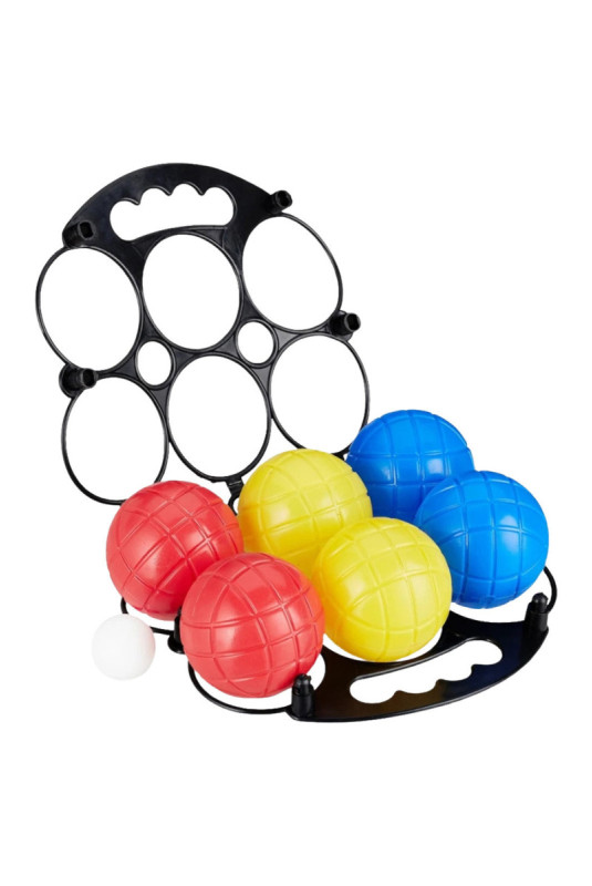 Set de 6 boules de pétanque multicolore