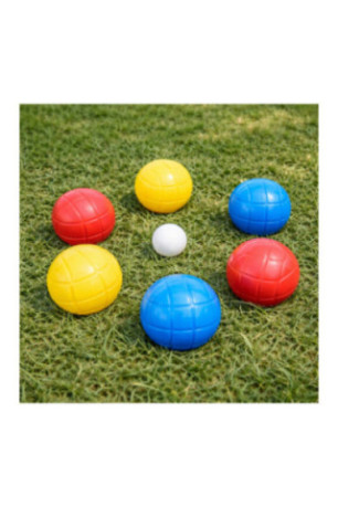Set de 6 boules de pétanque multicolore