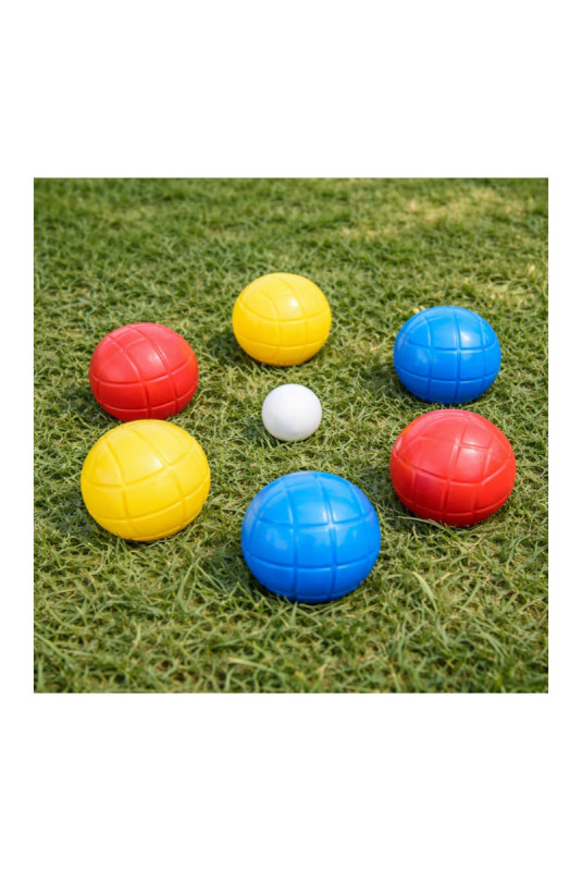 Set de 6 boules de pétanque multicolore