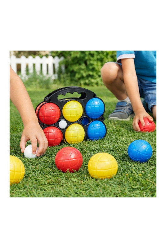 Set de 6 boules de pétanque multicolore