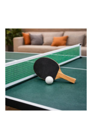 Set de tennis de table avec filet extensible Rouge et noir