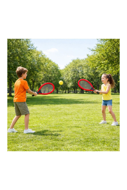 Set de tennis Géant XL Couleurs aléatoires 55 cm