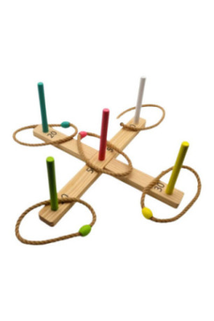 Jeu de lancer d'anneaux Multicolore 40 cm