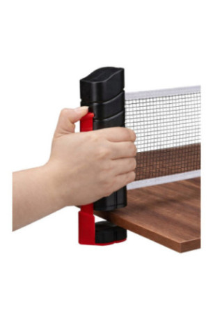 Filet de tennis de table extensible Noir et rouge 1.7 m