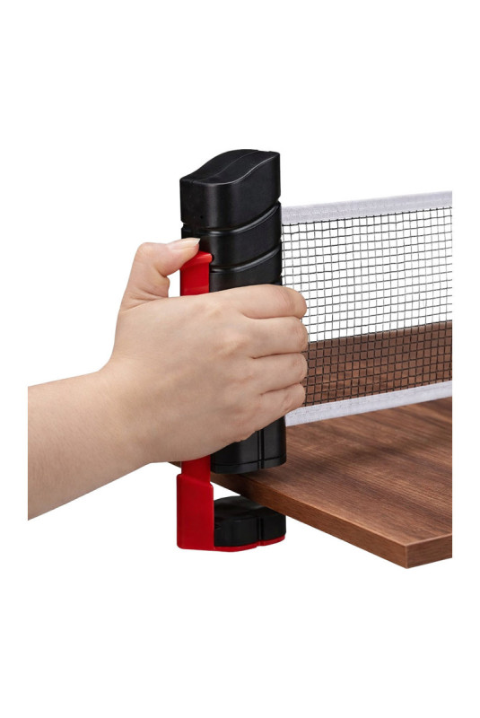 Filet de tennis de table extensible Noir et rouge 1.7 m