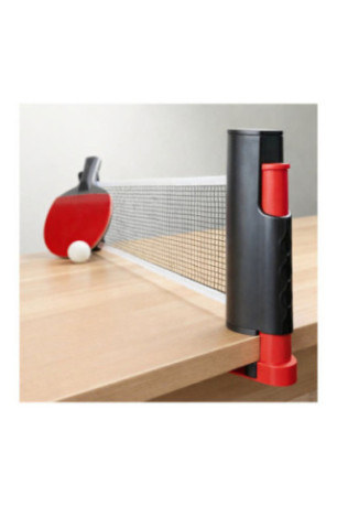Filet de tennis de table extensible Noir et rouge 1.7 m