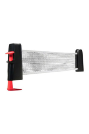 Filet de tennis de table extensible Noir et rouge 1.7 m