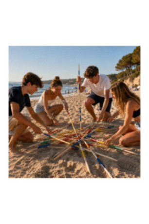 Mikado géant XXL multicolore 80 cm