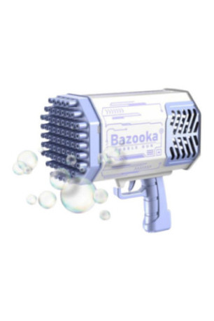 Pistolet à bulles Bazooka violet et blanc