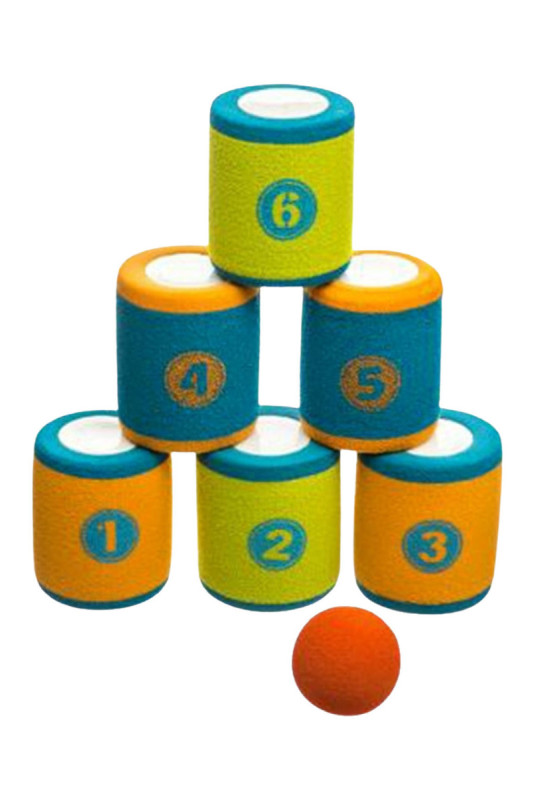 Jeu de chamboule-tout Multicolore 8 cm