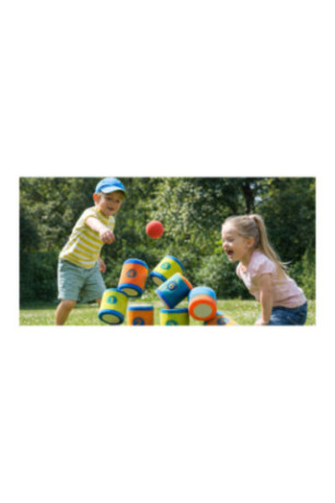 Jeu de chamboule-tout Multicolore 8 cm