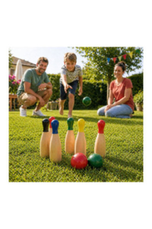 Jeu de quilles multicolore 20 cm