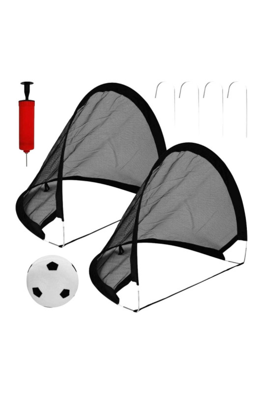 Lot de 2 cages de foot pop-up 60x40x40 cm