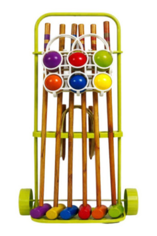 Jeu de croquet 6 joueurs multicolore
