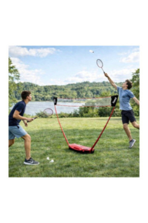Set de badminton 2 joueurs avec mallette rouge 3 m x 1.55 m