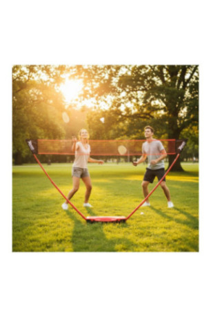 Set de badminton 2 joueurs avec mallette rouge 3 m x 1.55 m