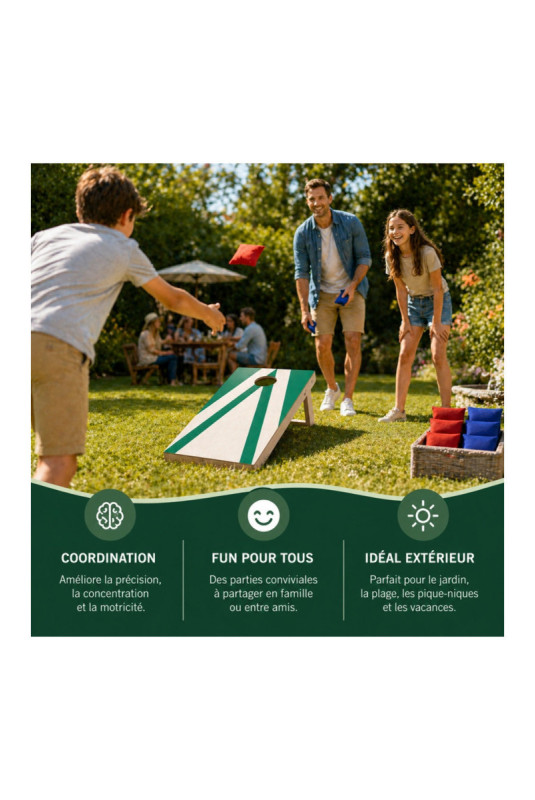Jeu de cornhole Multicolore 89.5 x 49.5 x 5.5 cm