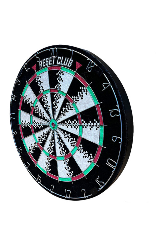 Jeu de fléchettes Reset Dartboard noir et blanc 450 mm x 37 mm