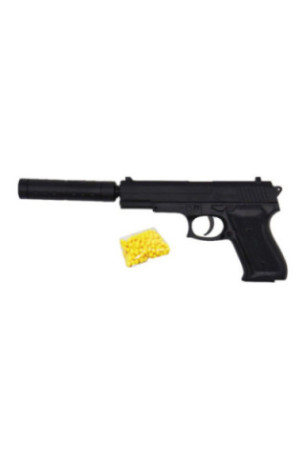Pistolet à billes avec silencieux 18 cm