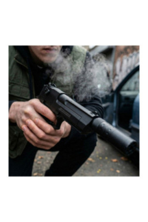 Pistolet à billes avec silencieux 24 cm