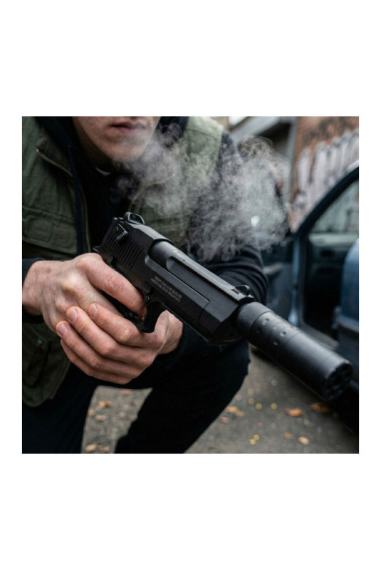 Pistolet à billes avec silencieux 24 cm