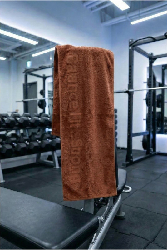 Serviette de sport - Brun