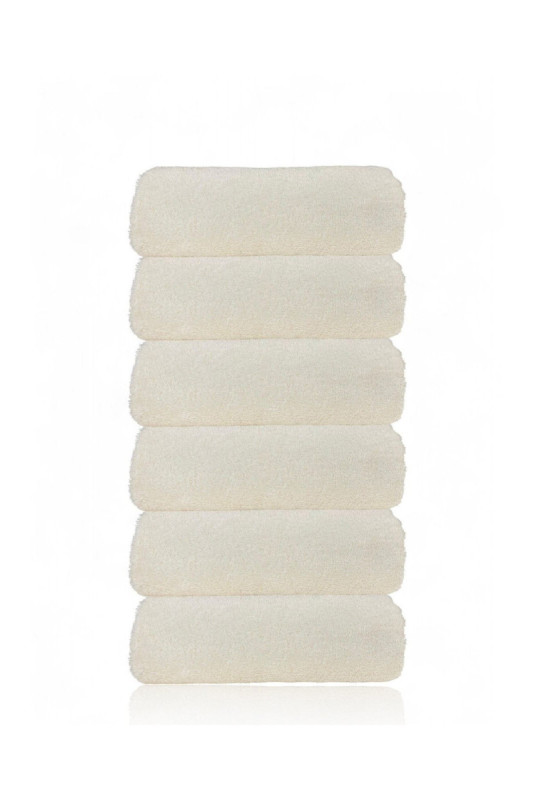 Ensemble de serviettes pour les mains (6 pièces) - Écru