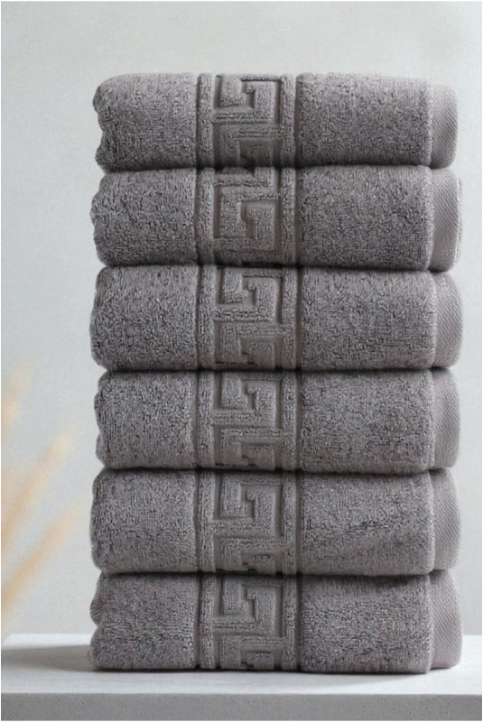 Ensemble de serviettes pour les mains (6 pièces) - Anthracite