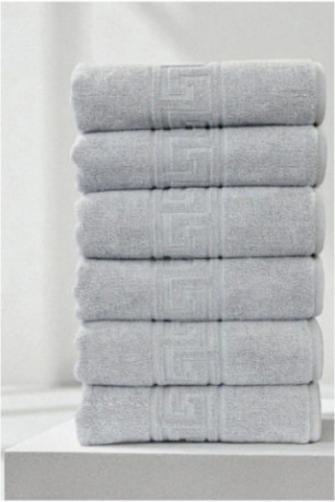 Ensemble de serviettes pour les mains (6 pièces) - Gris