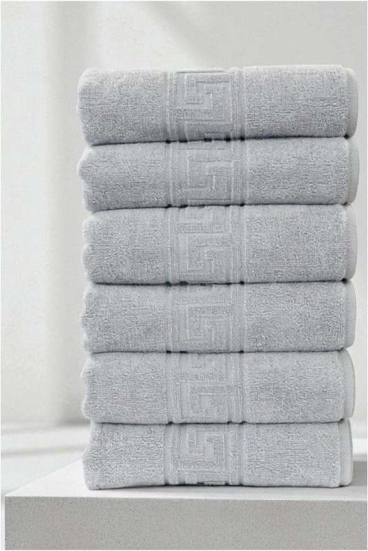 Ensemble de serviettes pour les mains (6 pièces) - Gris