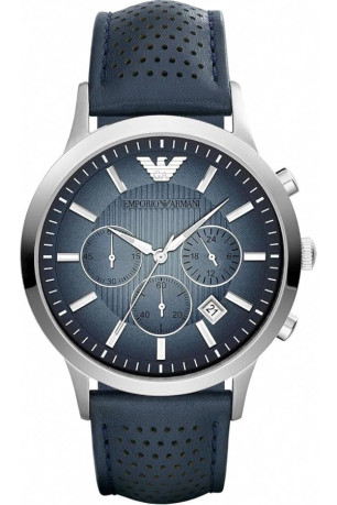 Montre Quartz - ARMANI - Silvered/Blue/Blue Armani