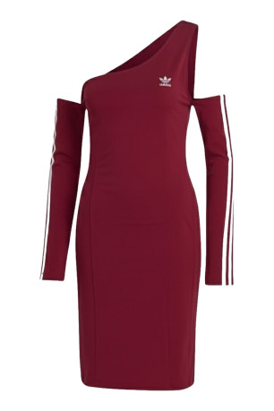 Robe asymétrique à épaule dénudée manches amovibles Adidas