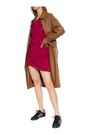 Robe asymétrique à épaule dénudée manches amovibles Adidas