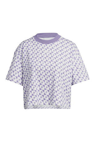 T-shirt Checkerboard Print Manches courtes Adidas
