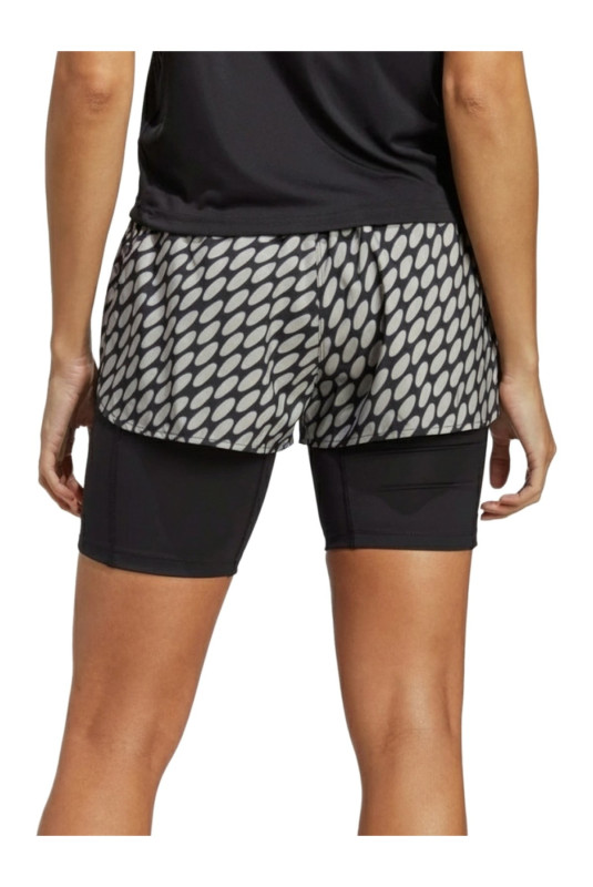 Short 2-en-1 motif géométrique Adidas
