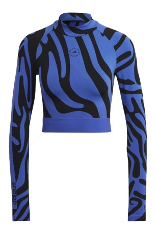 Crop top imprimé animal manches longues Adidas