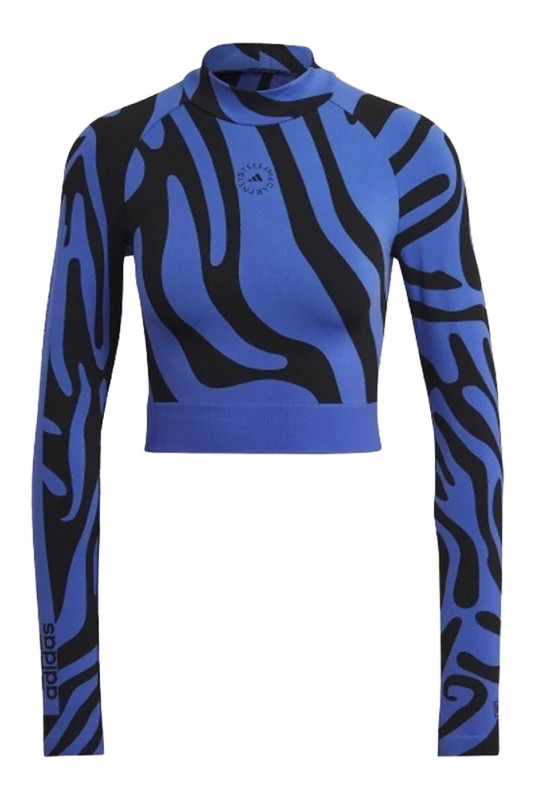 Crop top imprimé animal manches longues Adidas