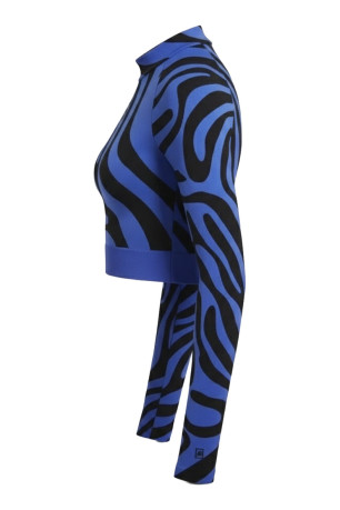 Crop top imprimé animal manches longues Adidas