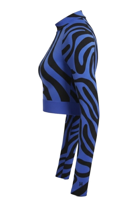 Crop top imprimé animal manches longues Adidas