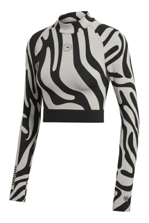 Top court StellaSport Zebra Print manches longues Adidas